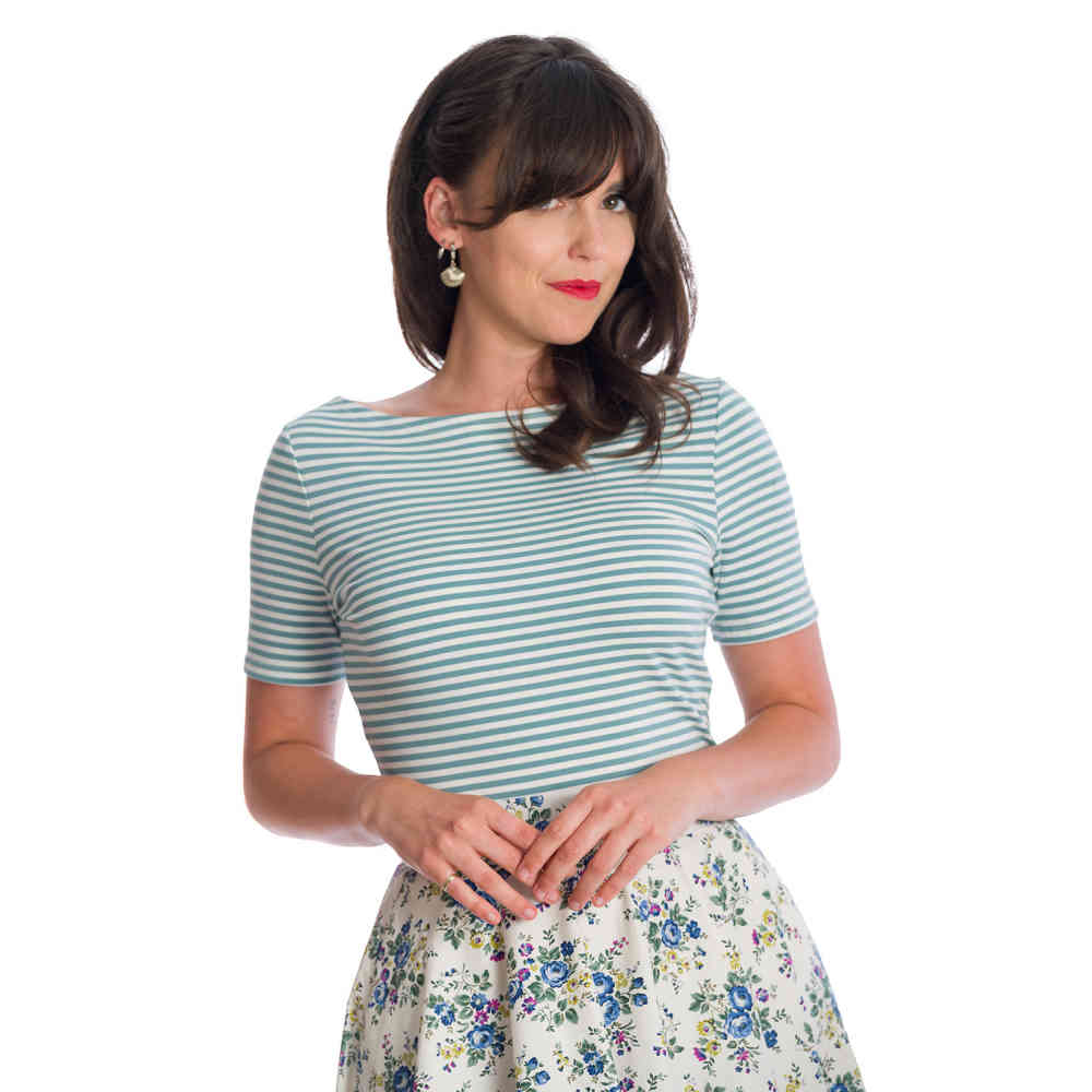 Banned - SZIZZLE STRIPE Top - Blauw